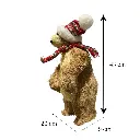 Oso Navideño de fibra natural, 20x19x43cm