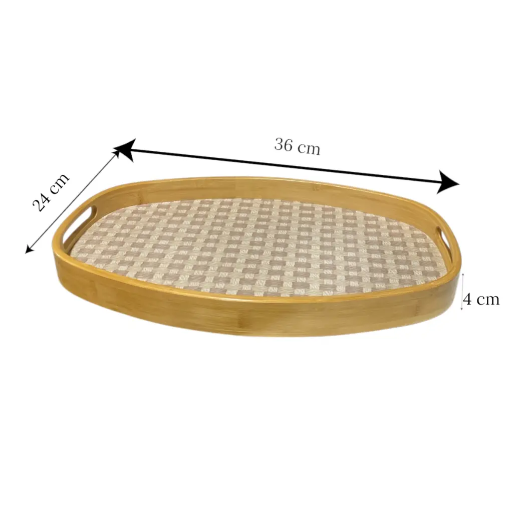 Bandeja de Bamboo grande, 42.5x28x4cm