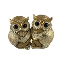 PAREJA DE BUHOS 16X7.5X13CM