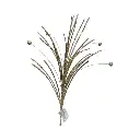 Rama Navideña Espiga pvc dorada 65cm