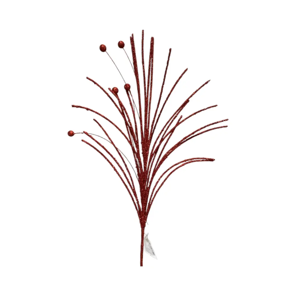 Rama Navideña Espiga pvc dorada 65cm
