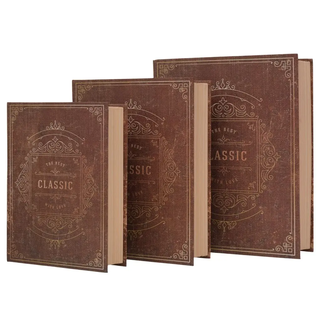 Libros decorativos, cajas. Modelo surtidos set x 3pcs. Ref:ES31808