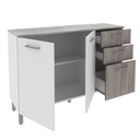 ARMARIO DE COCINA 2P 3C BLANCO 120*83*38cm