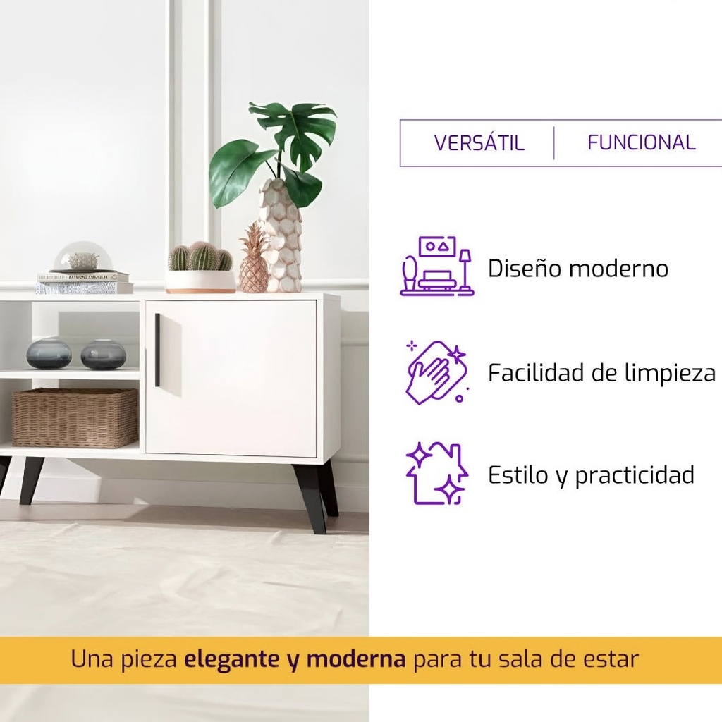 BUFETERA 1P 2NICHO BLANCO BPP 24-205 90X59X35CM