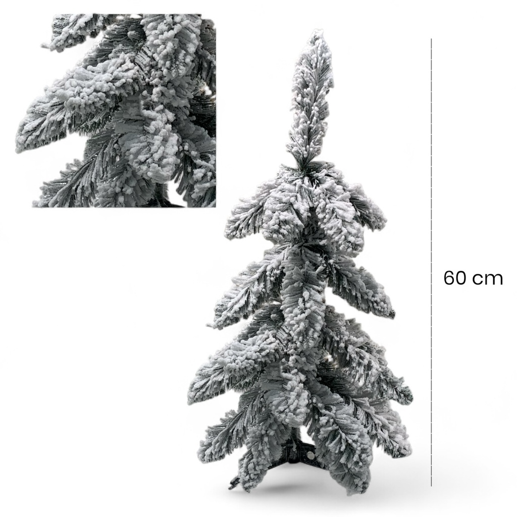 ARBOL PLUMA NEVADO 60CM