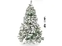 ARBOL DE NAVIDAD ALASKA FRONDOSO NEVADO CUERPO RAMA PVC 6PIES 1.85 MT