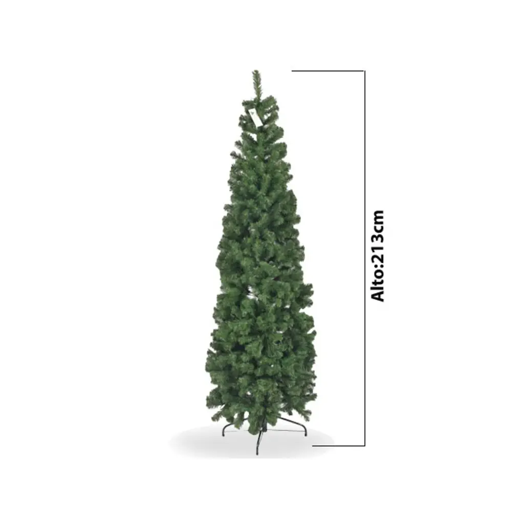 ARBOL DE NAVIDAD DE CUERPO TIPO LAPIZ 7 PIES 215CM