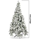 ARBOL DE NAVIDAD ALASKA FRONDOSO NEVADO CUERPO RAMA 7 PIES 213CM