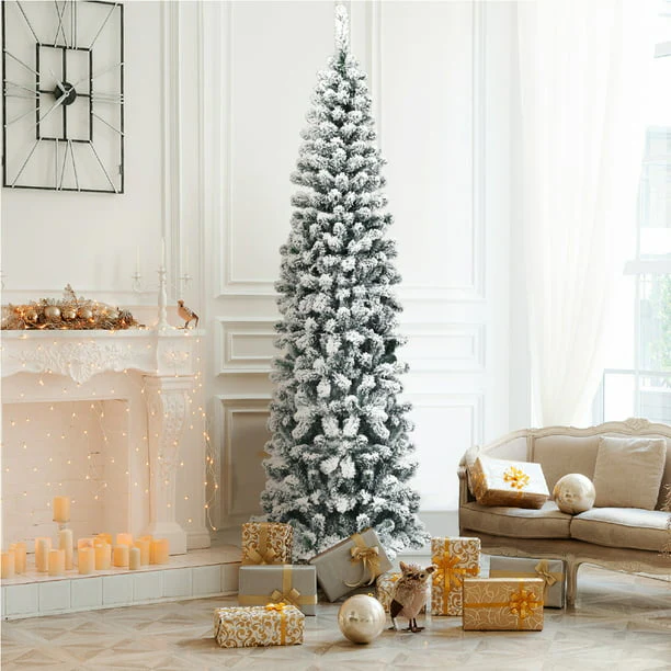 ARBOL DE NAVIDAD CUERPO LAPIZ NEVADO 7PIES 215CM
