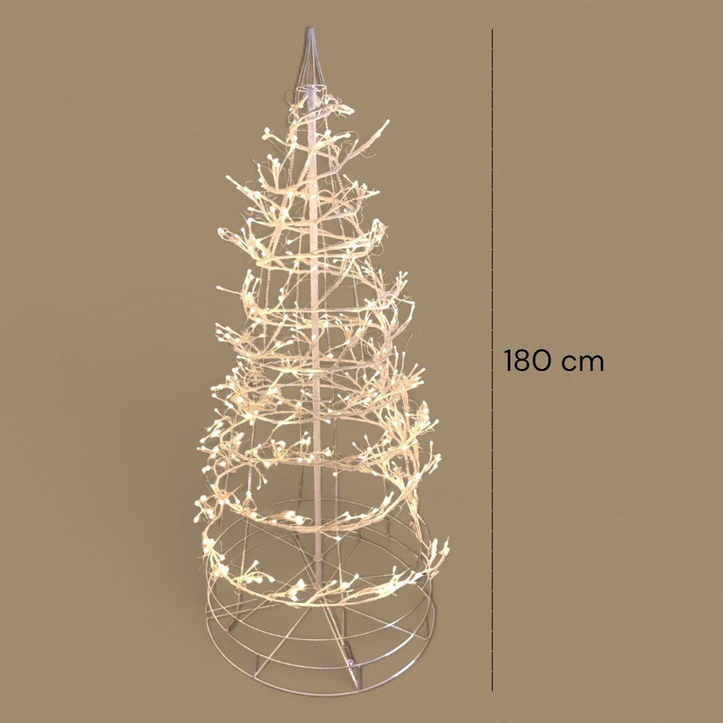 ARBOL DE NAVIDAD 360 LUCES LED 6 PIES 180CM