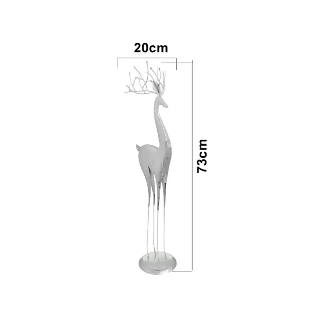 RENO PLATEADO 73CM TG100660