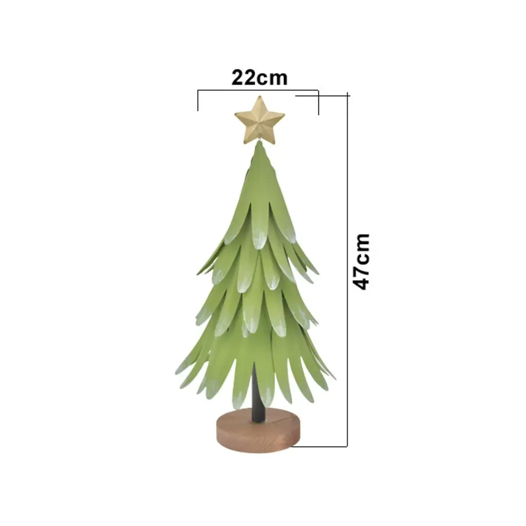 ARBOL DE METAL VERDE 47CM REF:TG100482