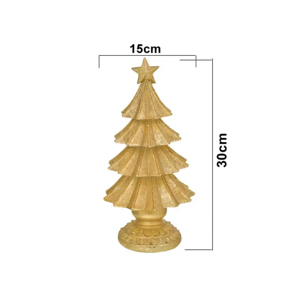 ARBOL DEC. DORADO 15X31CM REF:TG632853