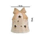 CAMPANA BEIGE C/LUZ 10X13CM REF:HXM245107