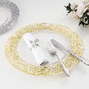 PLATO BASE DE CRISTAL TRANSP/DORAD* 32CM