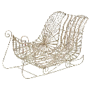 TRINEO NAVIDAD CHAMPAGNE REF: ES27276   37X23X16CM