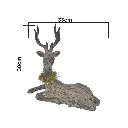 RENO GRIS 33X14X30CM REF:TGHC0002