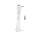 CANDELABRO DE CRISTAL REF:ES27295 30CM