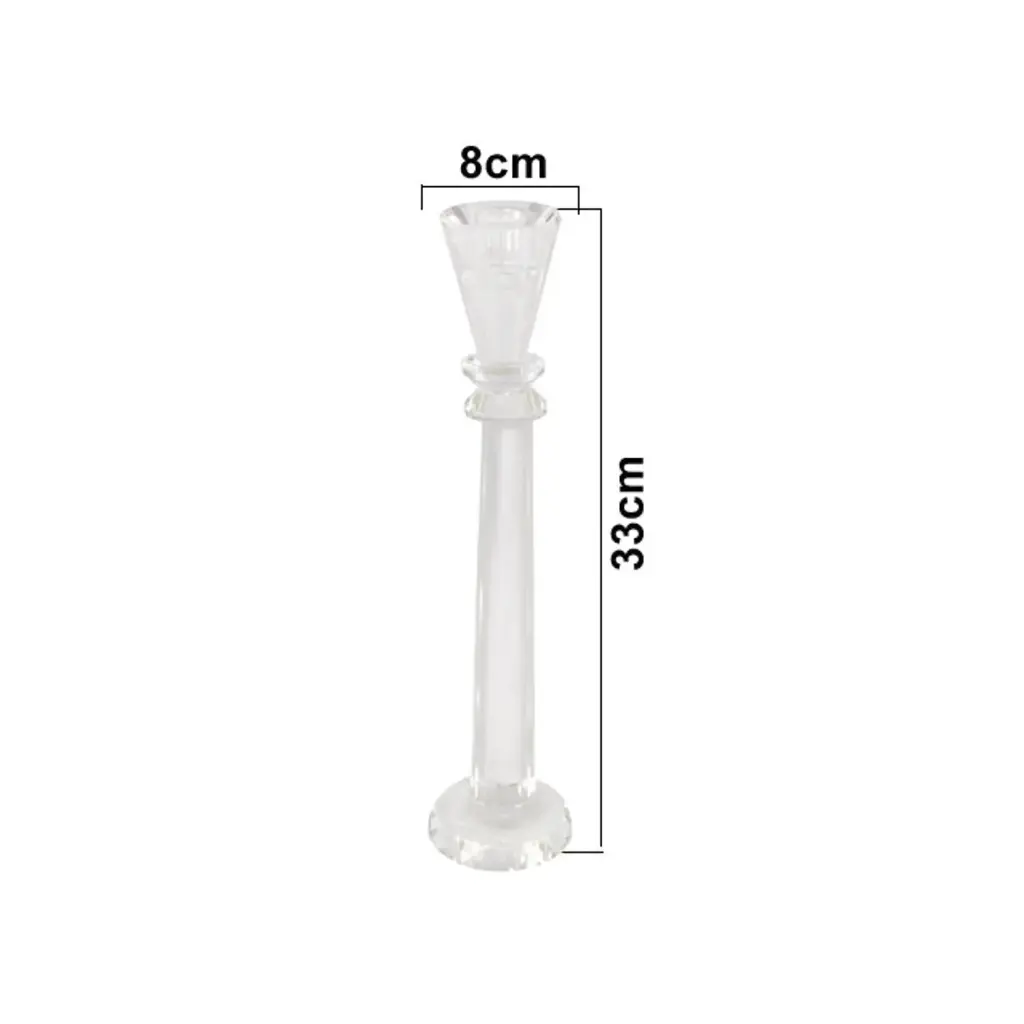 CANDELABRO DE CRISTAL REF:ES27298 33CM