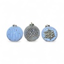 ESFERA NAVIDAD BLANCA SURTIDO SETX9  REF: ES26664  10CM (30X30X10CM)