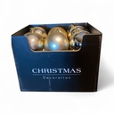 ESFERA NAVIDAD, CHAMPAGNE, 12cm, ES26673