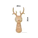 ADORNO NAVIDAD RENO RESINA TGZH0070 20X13X36CM