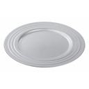 PLATO BASE PLATEADO REDONDO
