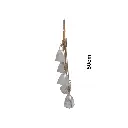 COLGANTE NAVIDEÑO, CAMPANAS 2 COLORES DORADO Y PLATEADO, 