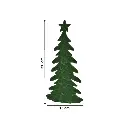 ARBOL DE TERCIOPELO VERDE TG632759 (15X7X32CM)