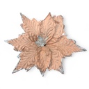 FLOR NAVIDEÑA 25CM ROJ-DOR-PLAT-ROS-ROSPLAT