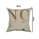 COJIN NAVIDEÑO NOEL CELESTE/GRIS, 45X45 CM