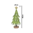 ADORNO ARBOL NAV. METALICO VERDE, REF:TG100483, 20X20X40CM