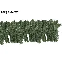 FOLLAJE NAVIDEÑO VERDE PREMIUM RAMA PVC, 2.7METROS.