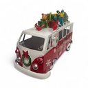 BUS MERRY CHRISTMAS C/LUZ LED A PILAS 30X15X20CM