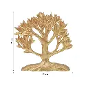 ADORNO ARBOL RESINA DORADO REF:HM0953 25X25CM