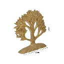 ADORNO ARBOL RESINA DORADO REF:HM0952 20X4.2X20CM