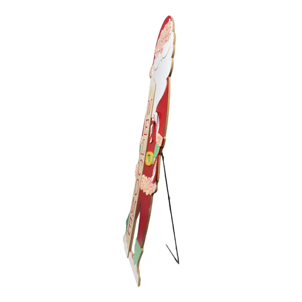 LETRERO MADERA WELCOME NOEL 24X122CM
