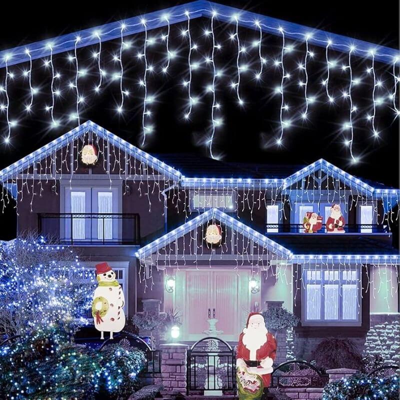 LUZ LED CASCADA 10M 400LED  BLANCA