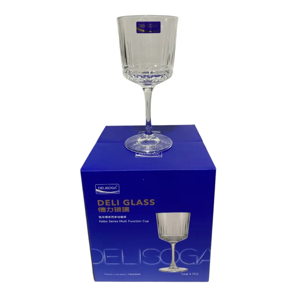 COPA COCTEL DE VIDRIO TRANSPARENTE SETX4PZS. 