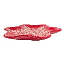 BANDEJA NAVIDEÑA COPO CANDY PORCELANA 26X26X2.5CM
