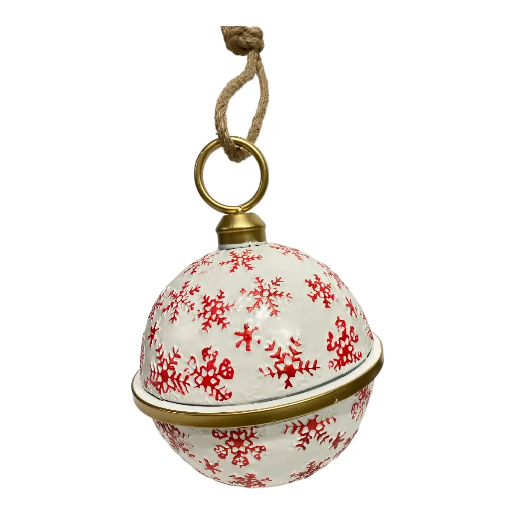 CASCABEL NAVIDEÑO 22CM DORADO METALICO 22X32CM