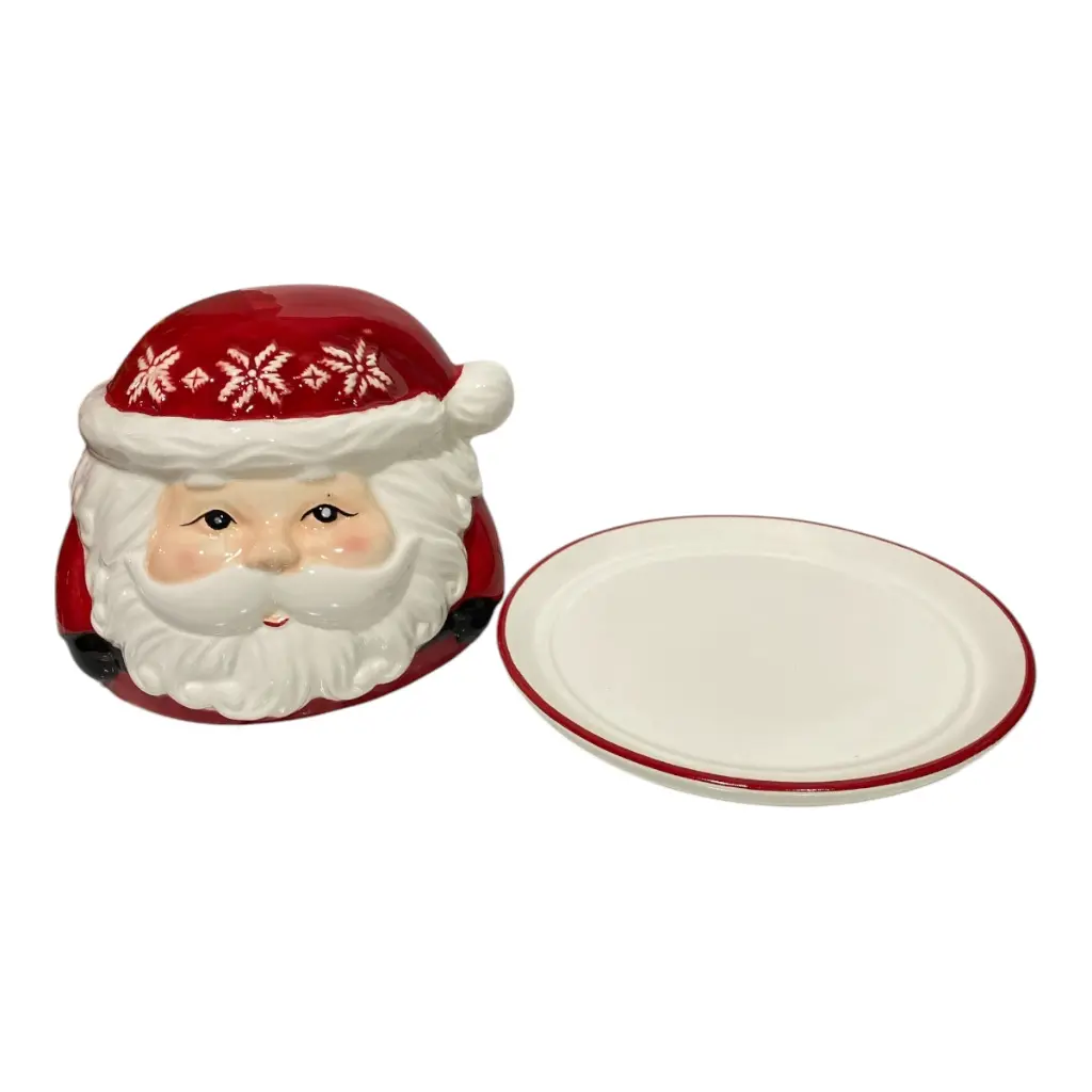 QUESERA NOEL PORCELANA 17.5X14CM