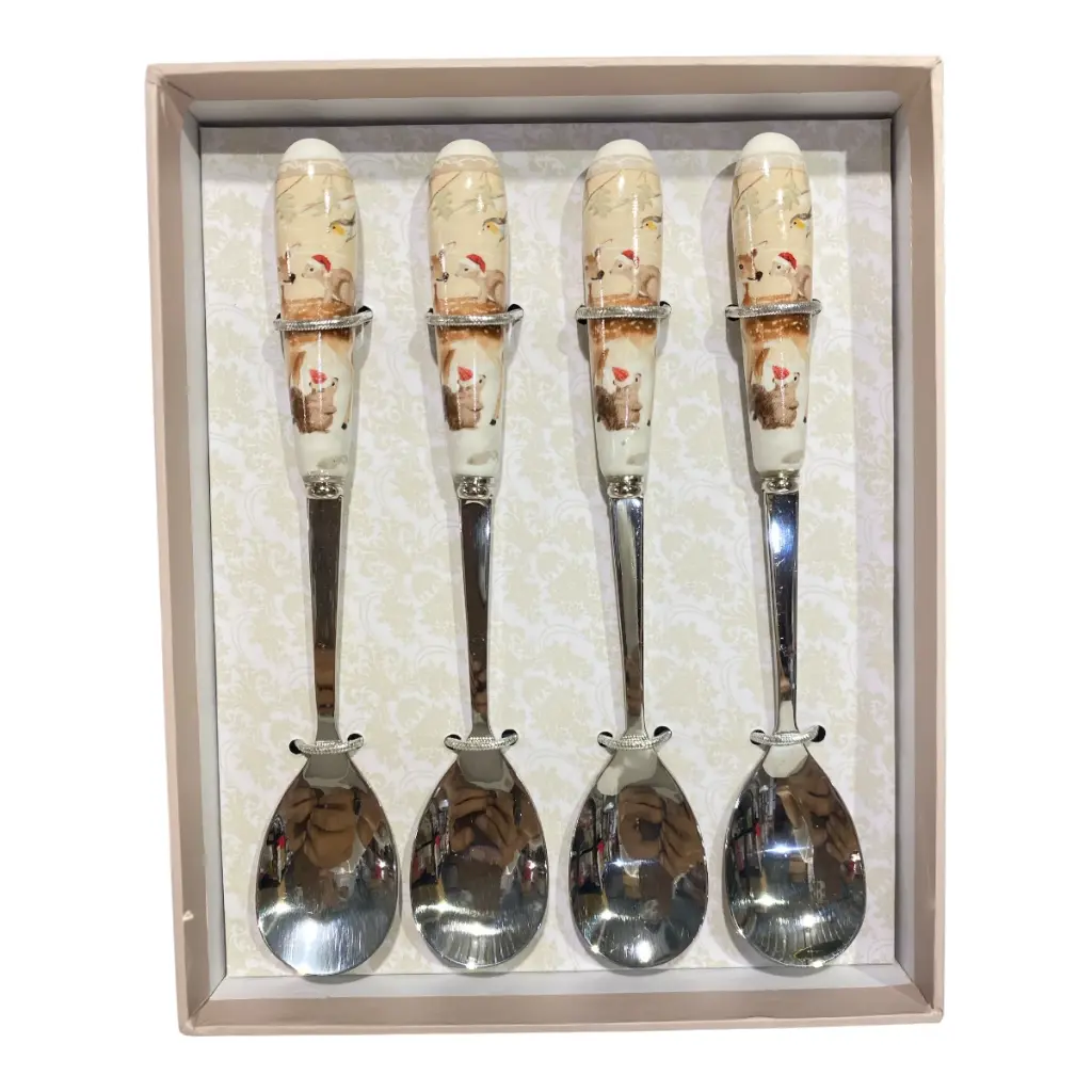CUCHARAS RENO SETX4PZS. 14X17X2CM Y 15CM CADA CUCHARITA
