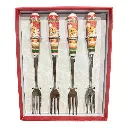 TENEDOR JENGIBRE NAVIDEÑO SETX4PZS. PEQUEÑOS 16CM