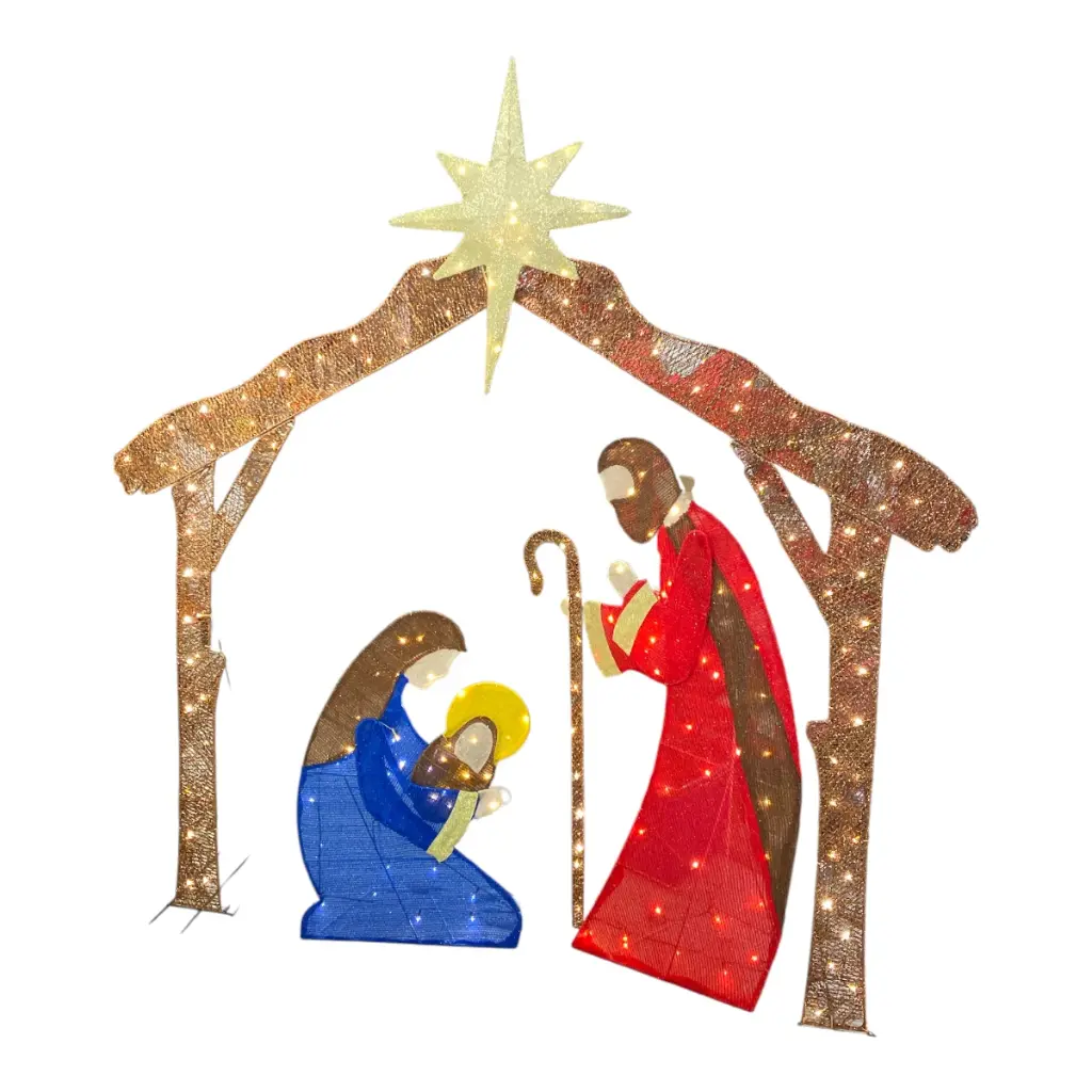 NACIMIENTO C/LUZ LED PARA EXTERIOR JARDIN 180X180CM