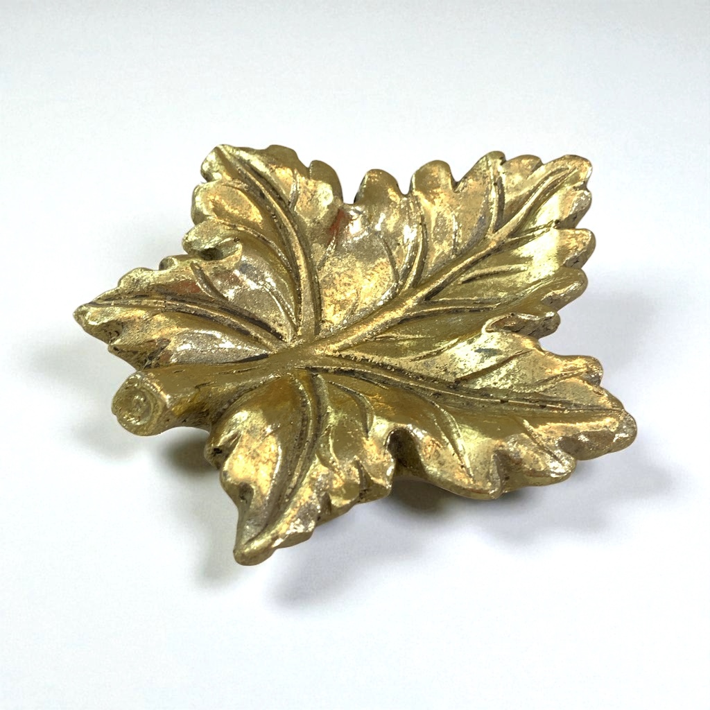 ADORNO HOJA NAV. DORADO TG948286 13*13*3.5CM