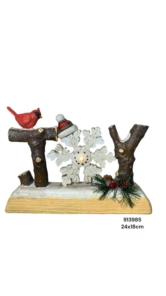 ADORNO NAV. JOY C/LUZ 24X18CM REF:TG6082