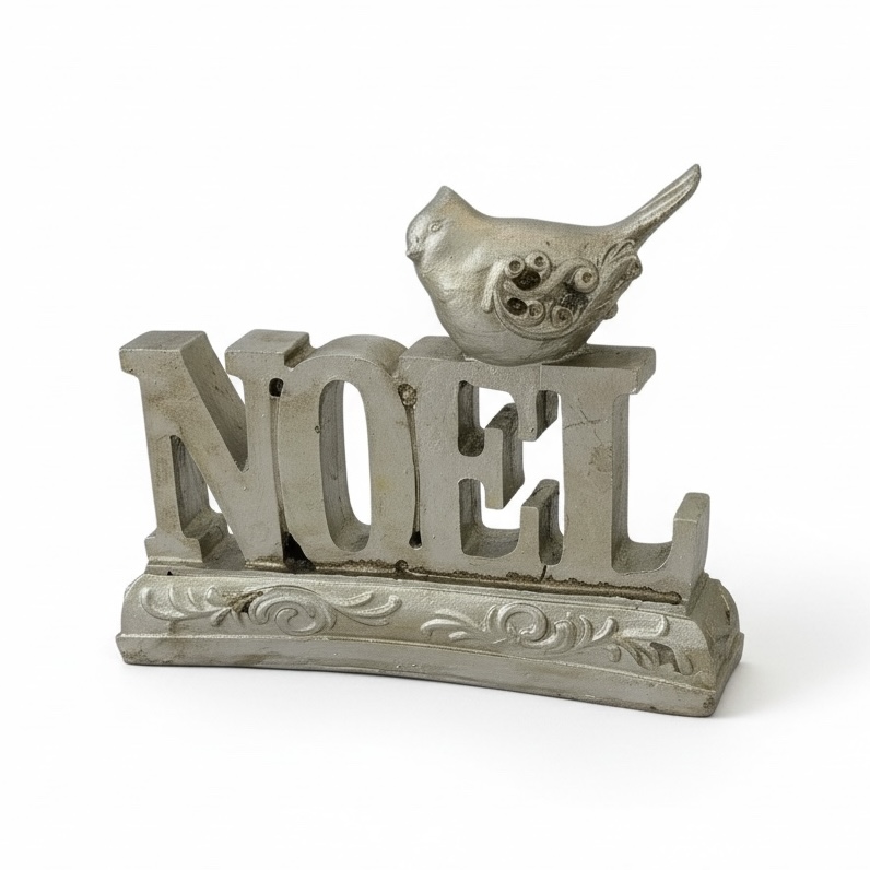 LETRERO NAVIDEÑO NOEL VINTAGE TG608265 16.5X3.5X13CM