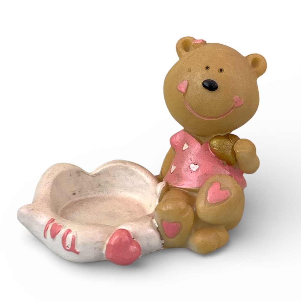 ADORNO RESINA OSO C/VELA REF: LJ090342B/903429