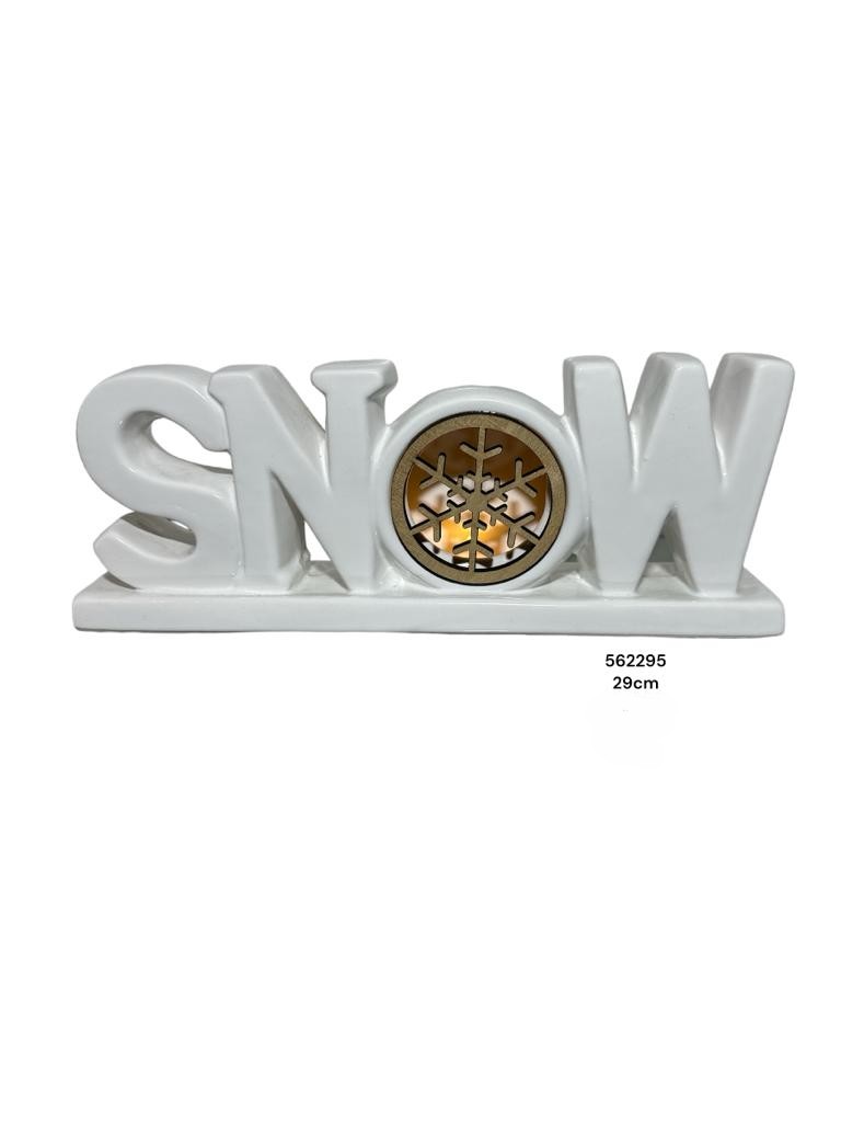 ADORNO SNOW C/LUZ 29CM